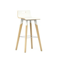 Tabouret haut multiplis 4 pieds avec repose-pieds
