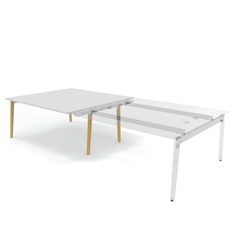 ROBIN - Complément bureau bench pied arche bois ROBIN - 4