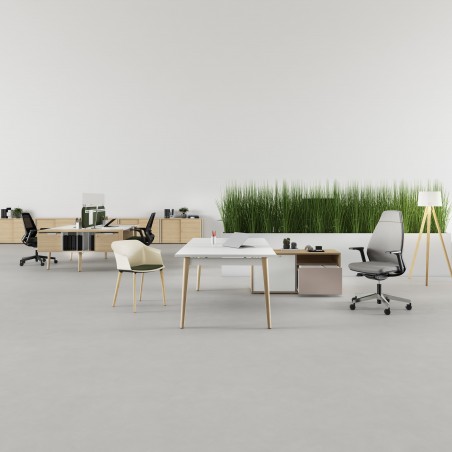 ROBIN - Bureau pieds arche bois ROBIN - 2